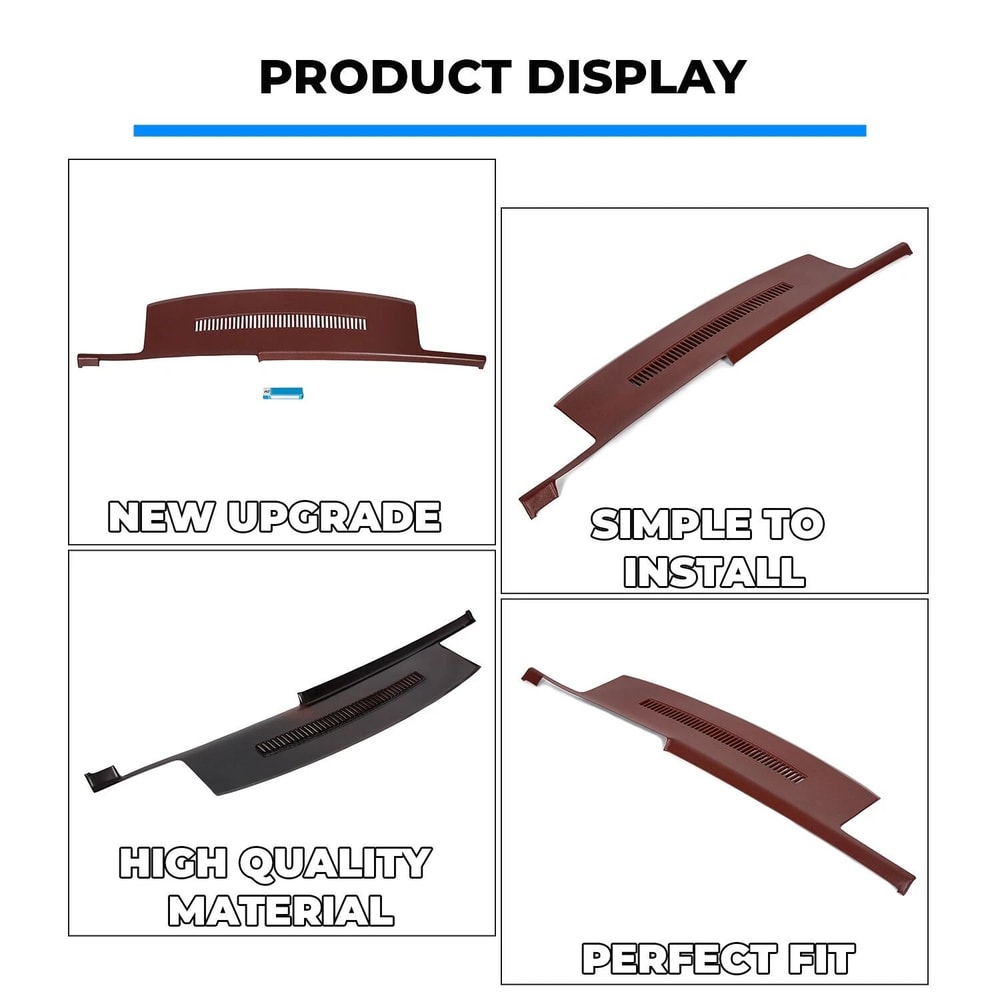 Dash Cover Cap Garnet For Chevy GMC Pickup Blazer Suburban Durable Interior Replacement 6