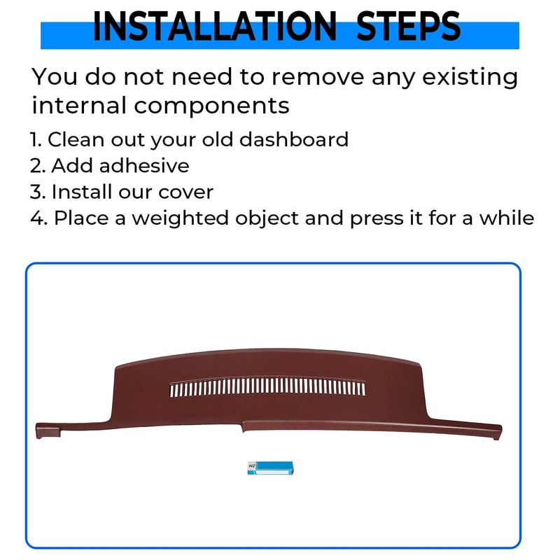 Dash Cover Cap Garnet For Chevy GMC Pickup Blazer Suburban Durable Interior Replacement 7