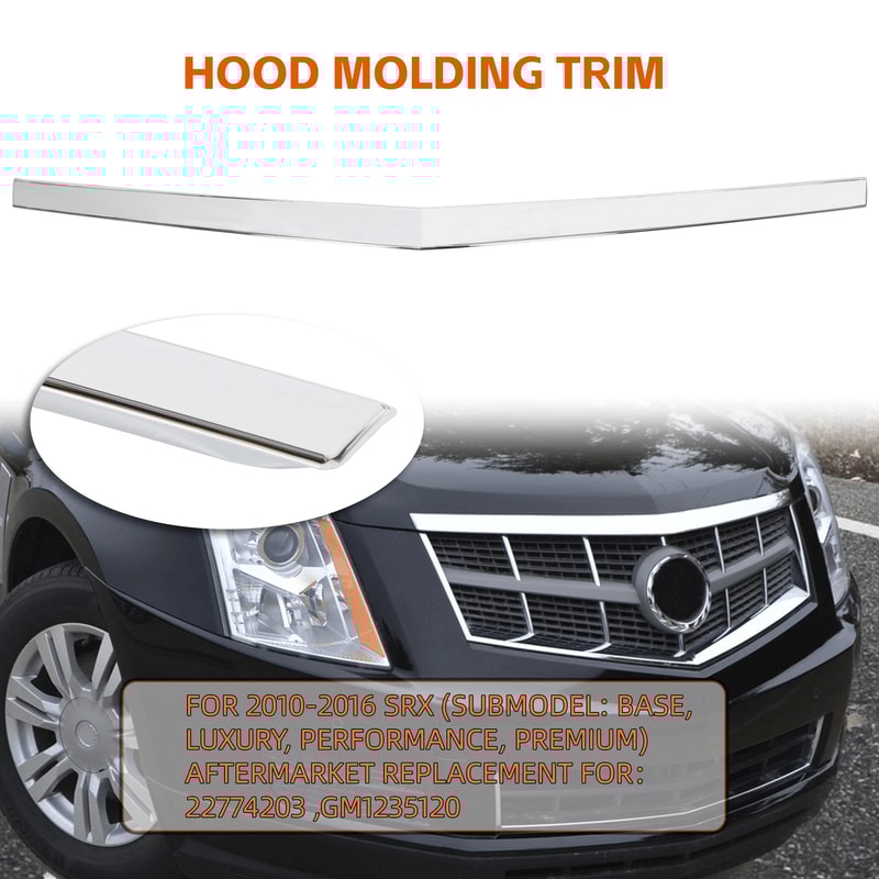 Chrome Hood Molding Trim For Cadillac SRX Auto Styling Replacement 7