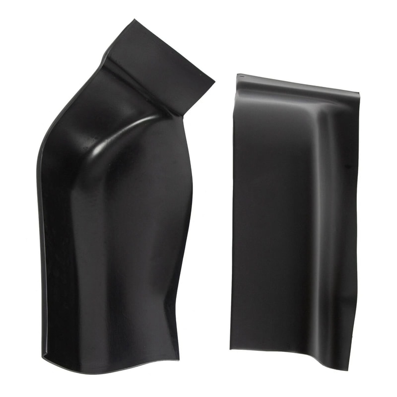 Black ABS Cab Corner Covers For Ford Crew Cab Durable Easy Install And Custom Fit 1