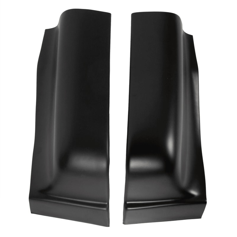 Black ABS Cab Corner Covers For Ford Crew Cab Durable Easy Install And Custom Fit 3