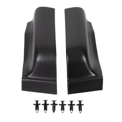 black abs cab corner covers for ford crew cab durable, easy install, and custom fit