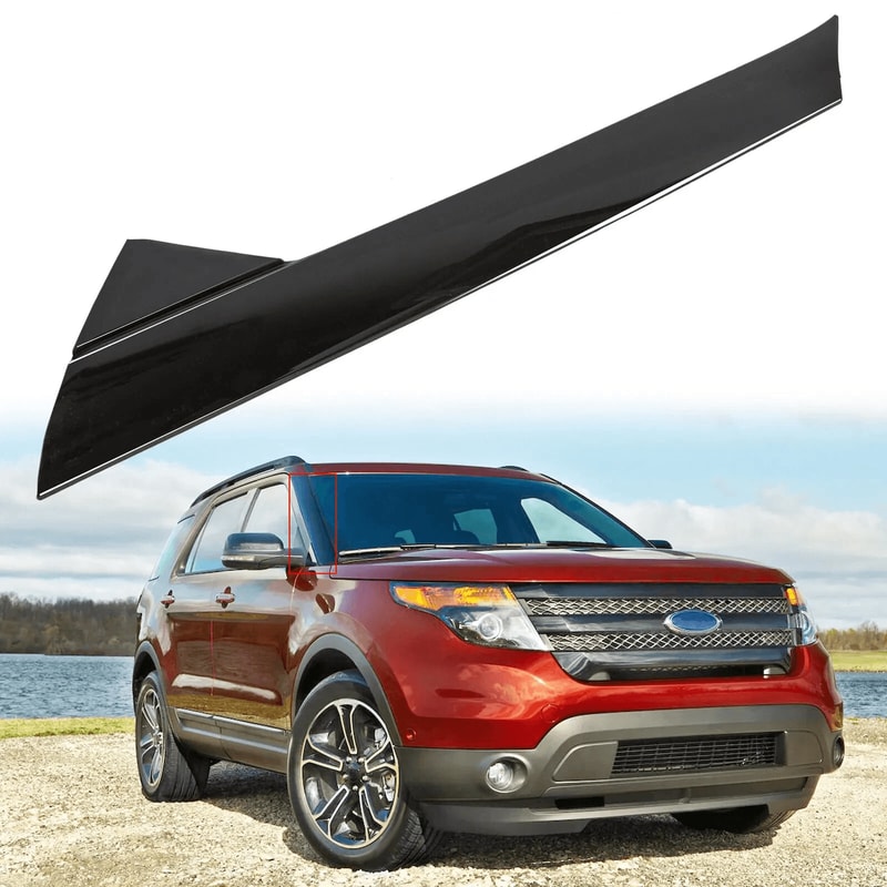 Ford Explorer Passenger Side Windshield Trim Pillar Molding 10