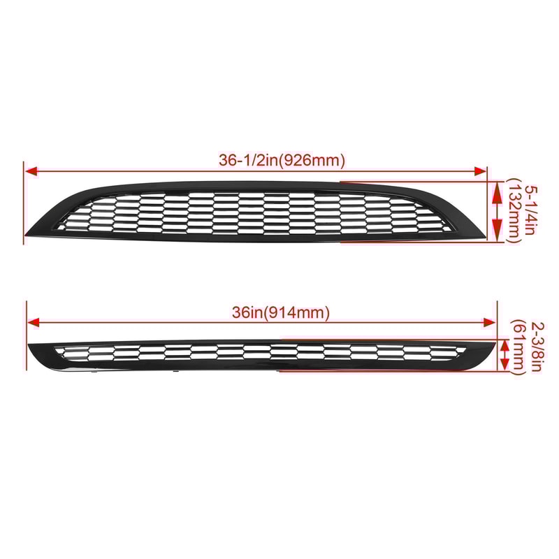 Honeycomb Mesh Front Grille For Mini Cooper S Upper Lower Set 11