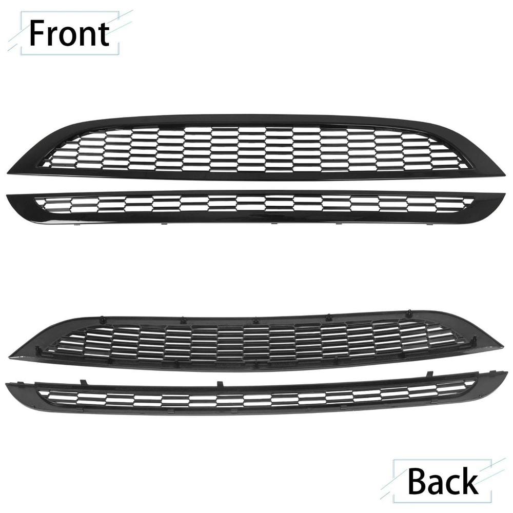 Honeycomb Mesh Front Grille For Mini Cooper S Upper Lower Set 8