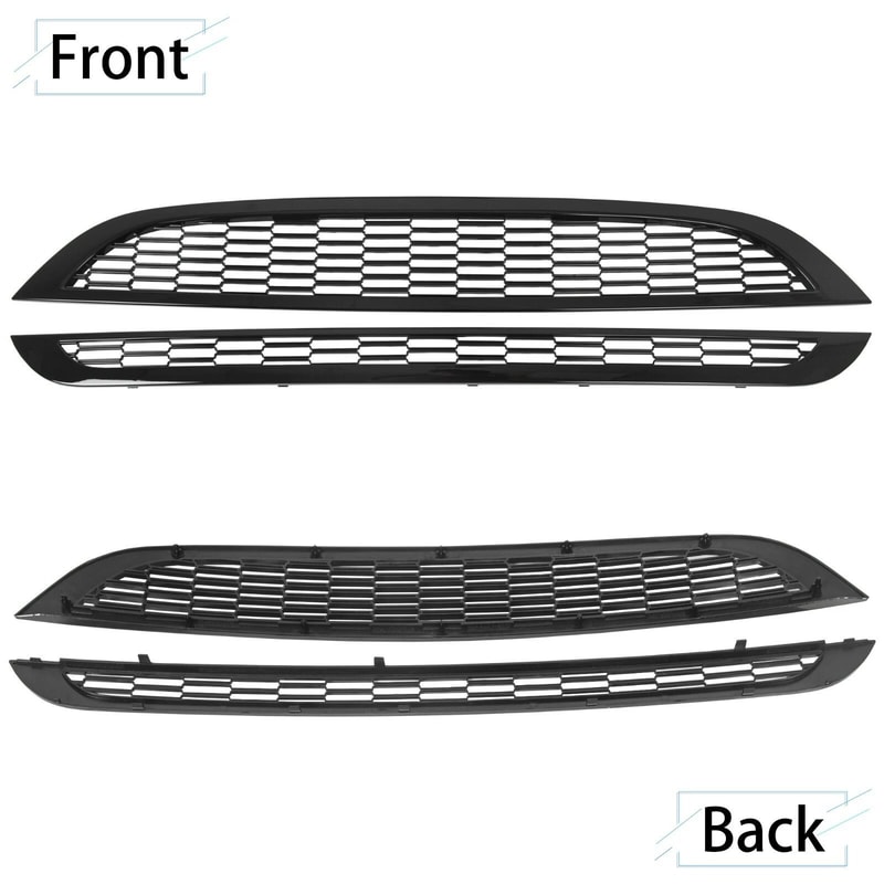 Honeycomb Mesh Front Grille For Mini Cooper S Upper Lower Set 8