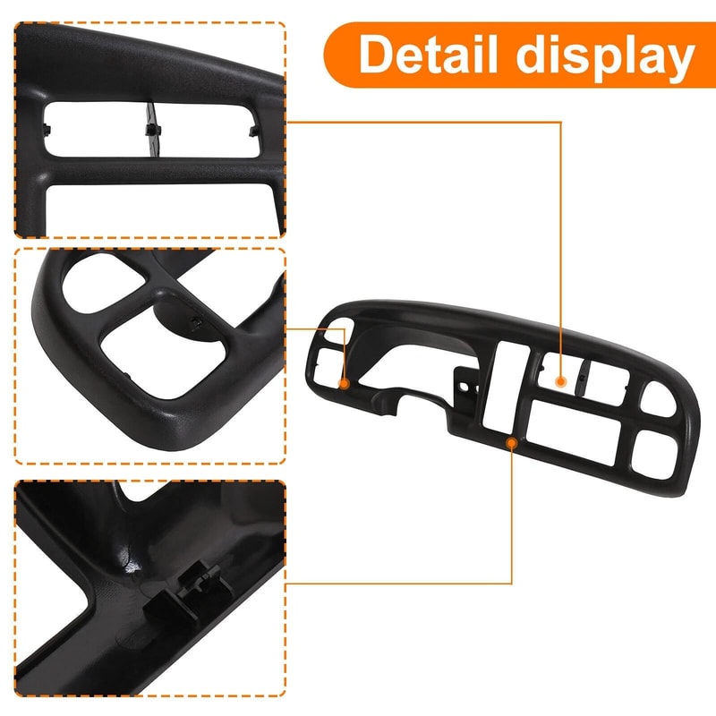 Dodge Ram Instrument Panel Dash Gauge Bezel Replacement 12