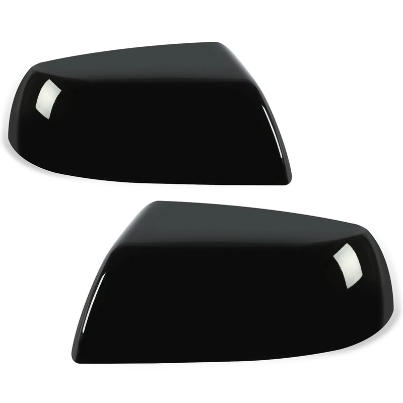 Gloss Black Side Mirror Covers For Toyota Tundra Sequoia Premium Replacement Caps 5