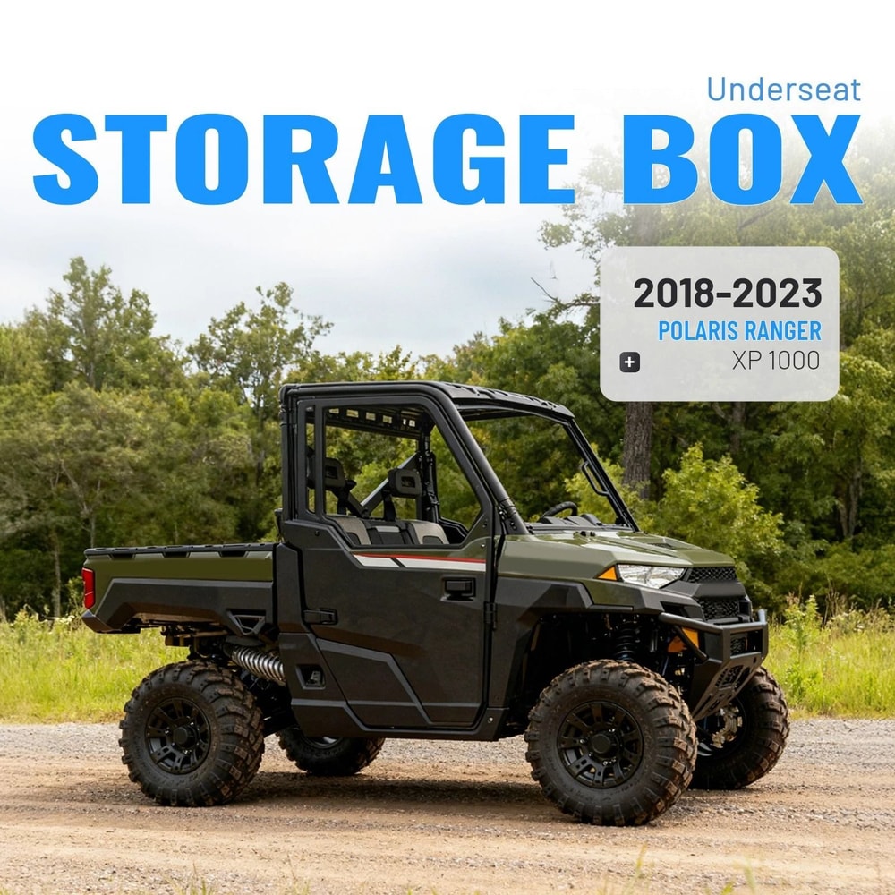 Double Decker Under Seat Storage Box For Polaris Ranger XP Maximum Organization For Off Road Advent 12