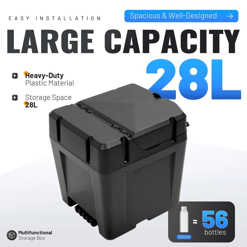Double Decker Under Seat Storage Box For Polaris Ranger XP Maximum Organization For Off Road Advent 16