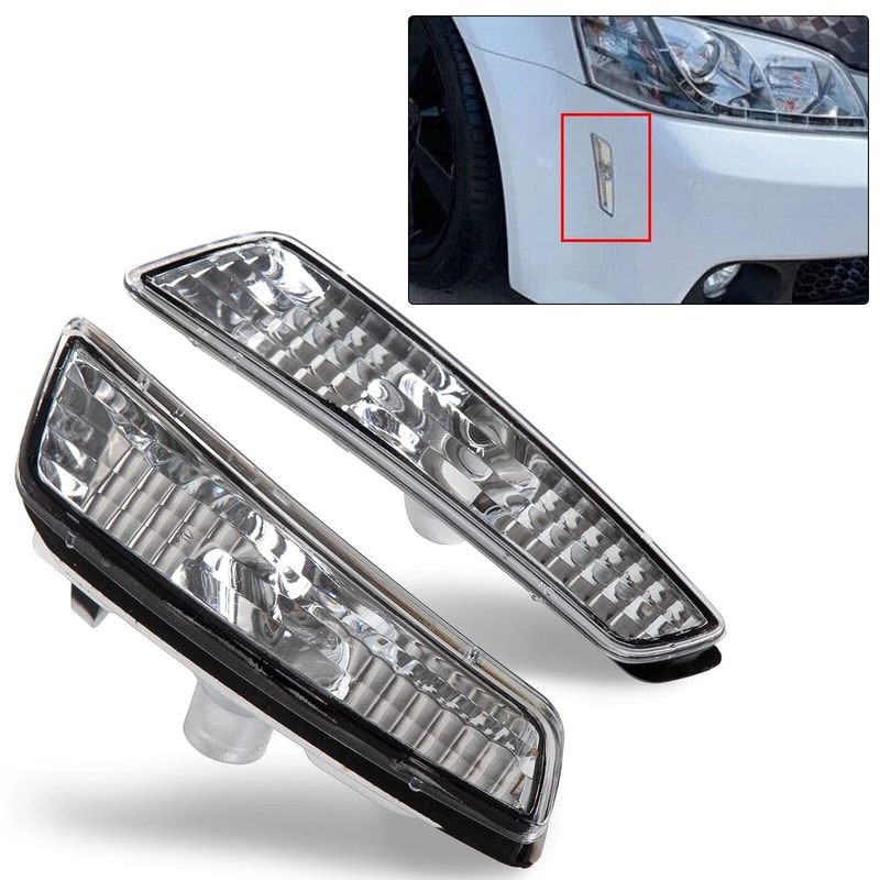 Clear Front Fender Side Markers Lights Housing For Pontiac Upgrade Your Car Look 0