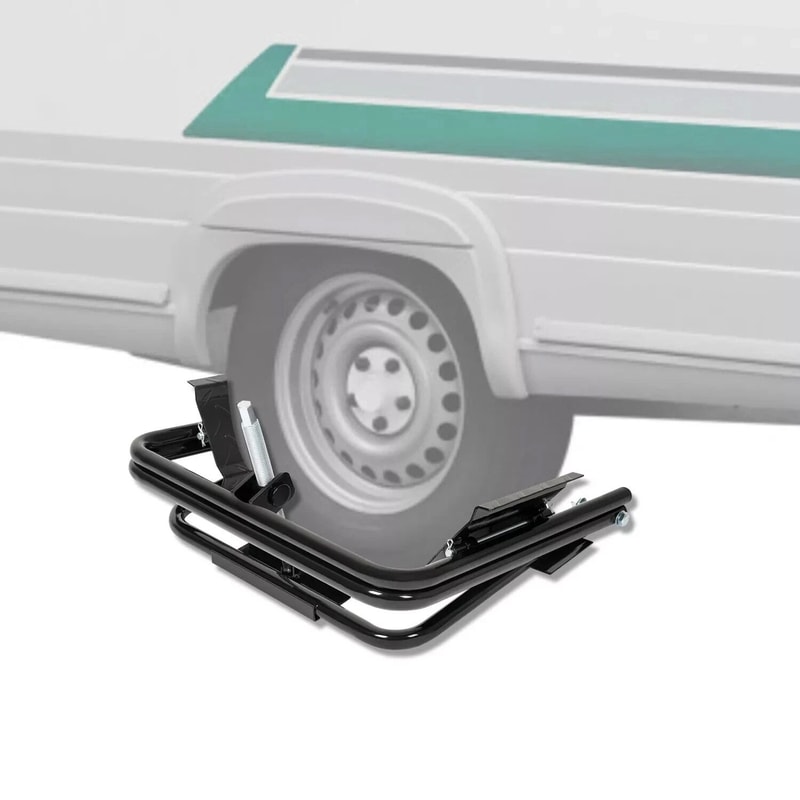 Heavy Duty Trailer Tire Leveler RV Trailer Leveling Tool With Tire Locking Chock 11