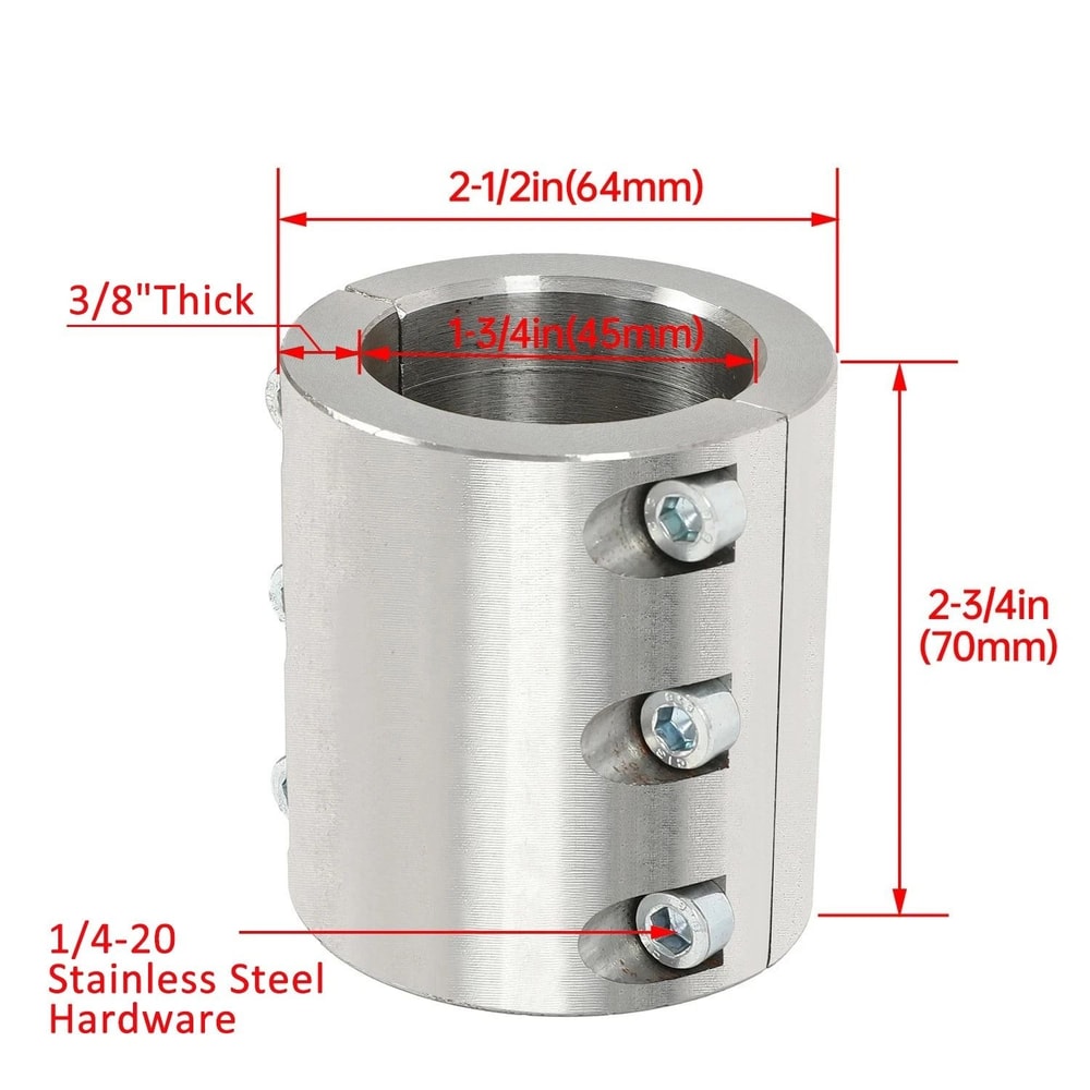 Steel Tube Clamp Weldable BoltOn Roll Cage Mounts Sizes For Vehicle Modifications 13