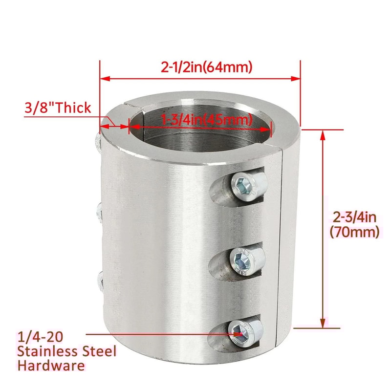 Steel Tube Clamp Weldable BoltOn Roll Cage Mounts Sizes For Vehicle Modifications 13