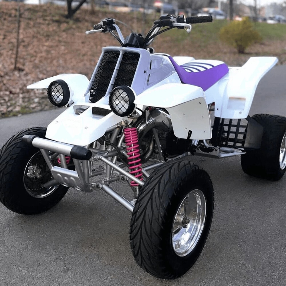 Premium ATV Front Bumper Guard With Rubber End Caps Yamaha Banshee Parts Replacement 6