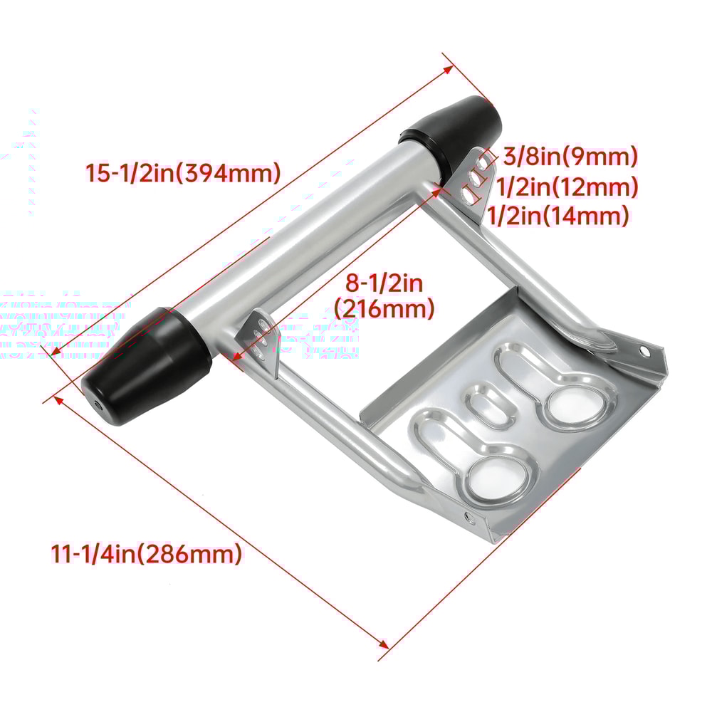 Premium ATV Front Bumper Guard With Rubber End Caps Yamaha Banshee Parts Replacement 10
