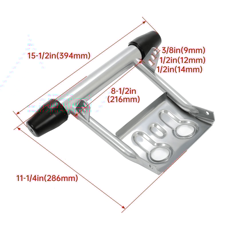 Premium ATV Front Bumper Guard With Rubber End Caps Yamaha Banshee Parts Replacement 10