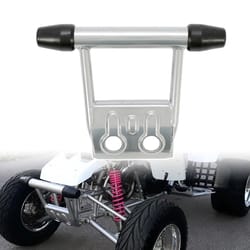 premium atv front bumper guard with rubber end caps yamaha banshee parts replacement
