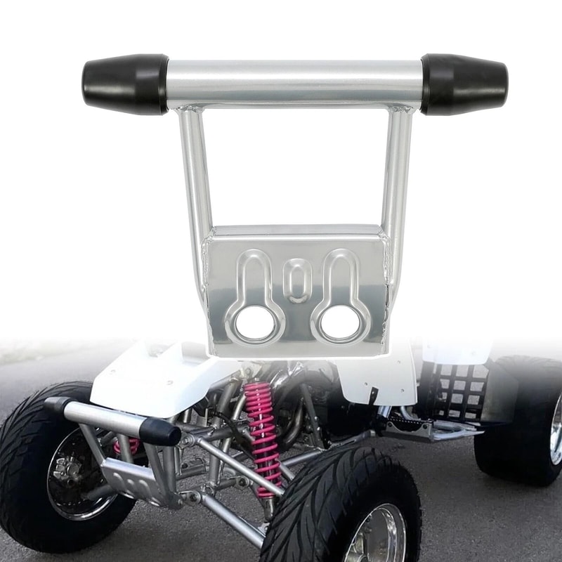 Premium ATV Front Bumper Guard With Rubber End Caps Yamaha Banshee Parts Replacement 0