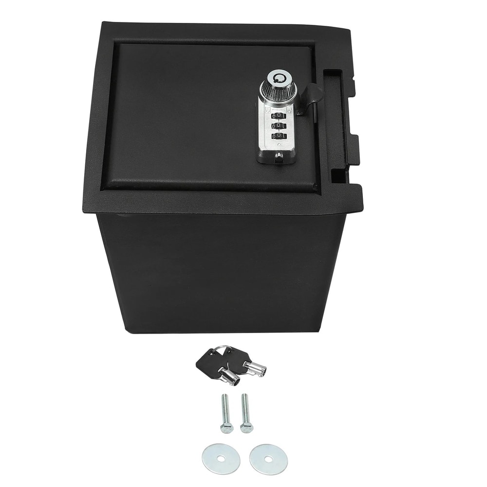 Center Console Safe Storage Vault With USB For Toyota Tacoma 2