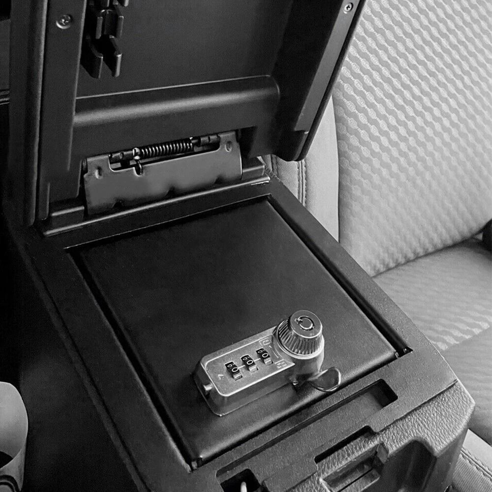 Center Console Safe Storage Vault With USB For Toyota Tacoma 5