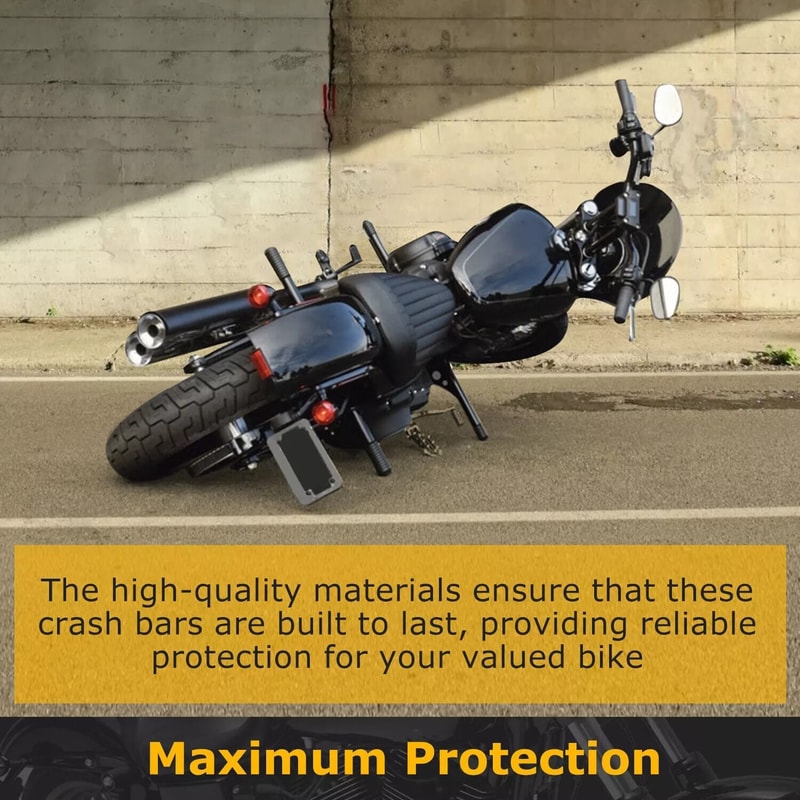 Rear Passenger Peg Crash Bar For Harley Street Bob FXBB Softail FXST 16