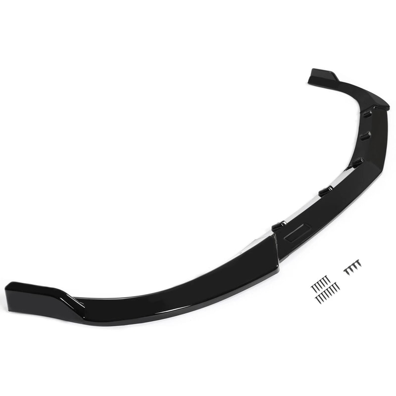 Gloss Black Front Bumper Lip Splitter For Mercedes Benz W204 Sport C Class 1