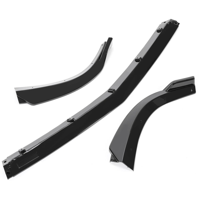 Gloss Black Front Bumper Lip Splitter For Mercedes Benz W204 Sport C Class 4