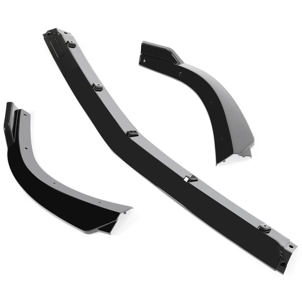 Gloss Black Front Bumper Lip Splitter For Mercedes Benz W204 Sport C Class 5