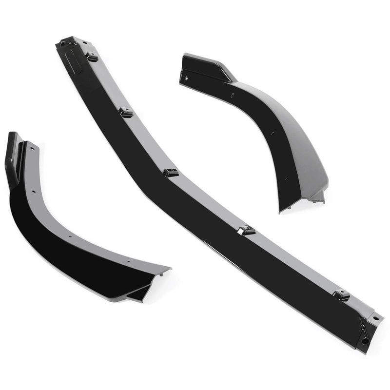 Gloss Black Front Bumper Lip Splitter For Mercedes Benz W204 Sport C Class 5