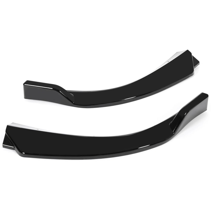 Gloss Black Front Bumper Lip Splitter For Mercedes Benz W204 Sport C Class 6