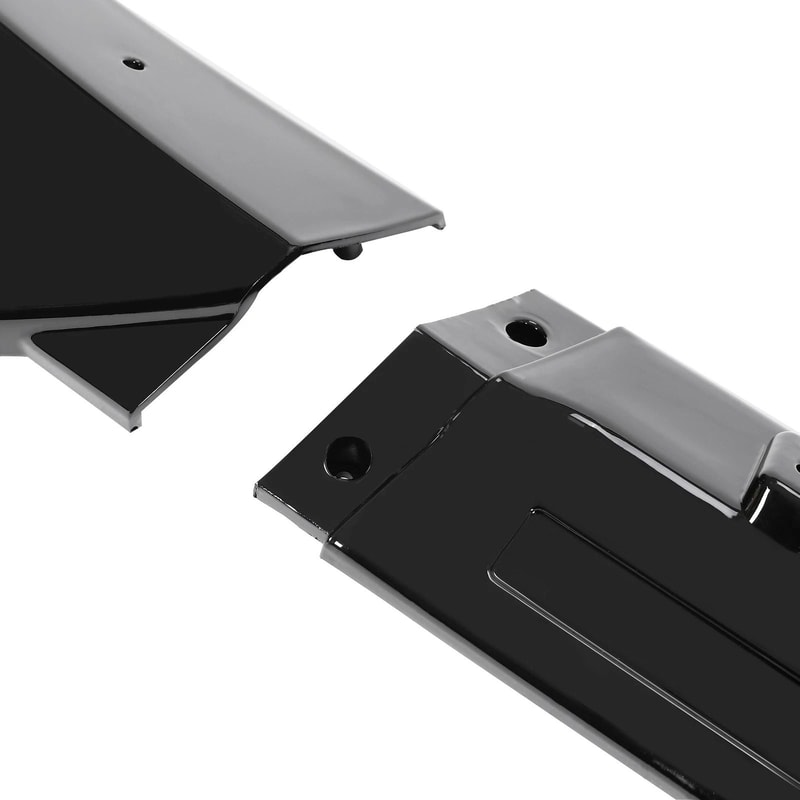 Gloss Black Front Bumper Lip Splitter For Mercedes Benz W204 Sport C Class 9