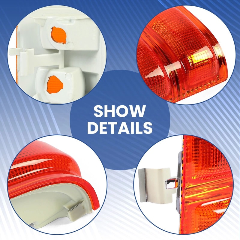 Amber Side Mirror Marker Signal Lights For Ford 14