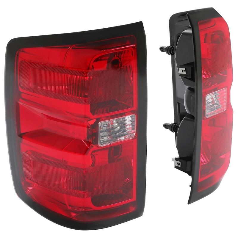 Premium Rear Tail Lights Brake Lamps Set For Chevy Silverado Direct Fit Replacement 10