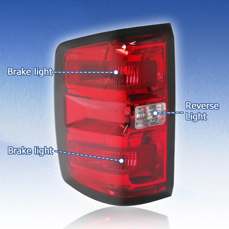 Premium Rear Tail Lights Brake Lamps Set For Chevy Silverado Direct Fit Replacement 15