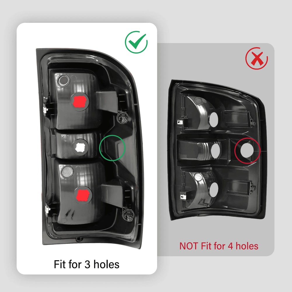 Premium Rear Tail Lights Brake Lamps Set For Chevy Silverado Direct Fit Replacement 18