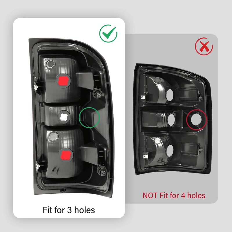 Premium Rear Tail Lights Brake Lamps Set For Chevy Silverado Direct Fit Replacement 18