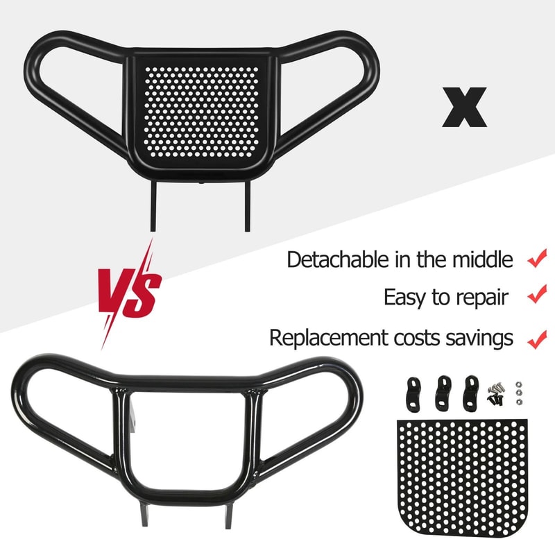 Honda TRX Front Bumper ATV Black Aluminum Durable Protection For Your ATV 5