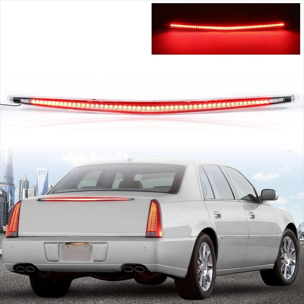 Premium Cadillac DTS LED Third Brake Light Full LED Third Tail Brake Light Replacement Chrome 0