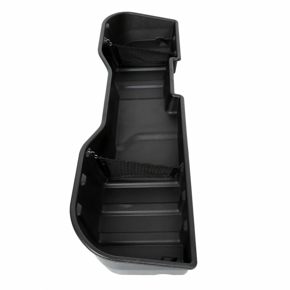 Black Underseat Storage Box For Chevy Silverado GMC Sierra CREW CAB Durable Waterproof Organizer 3