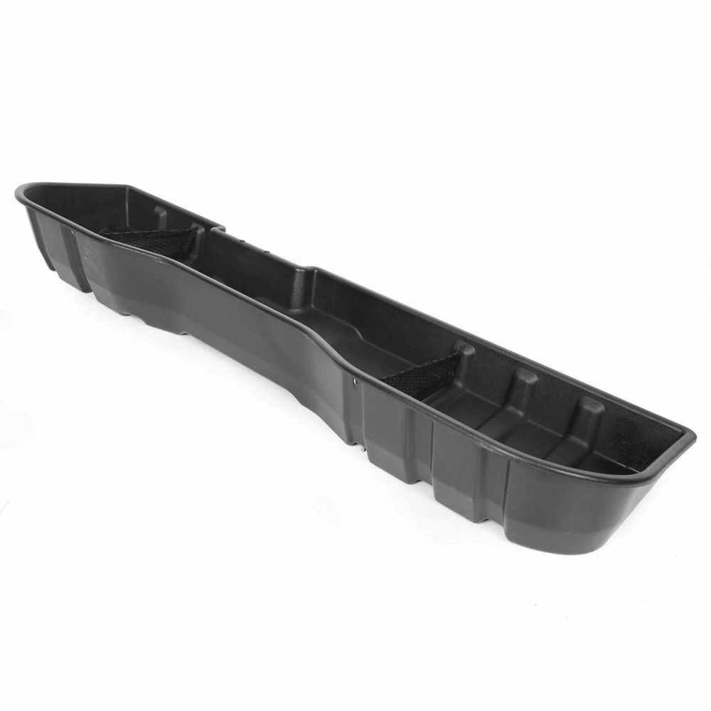 Black Underseat Storage Box For Chevy Silverado GMC Sierra CREW CAB Durable Waterproof Organizer 4