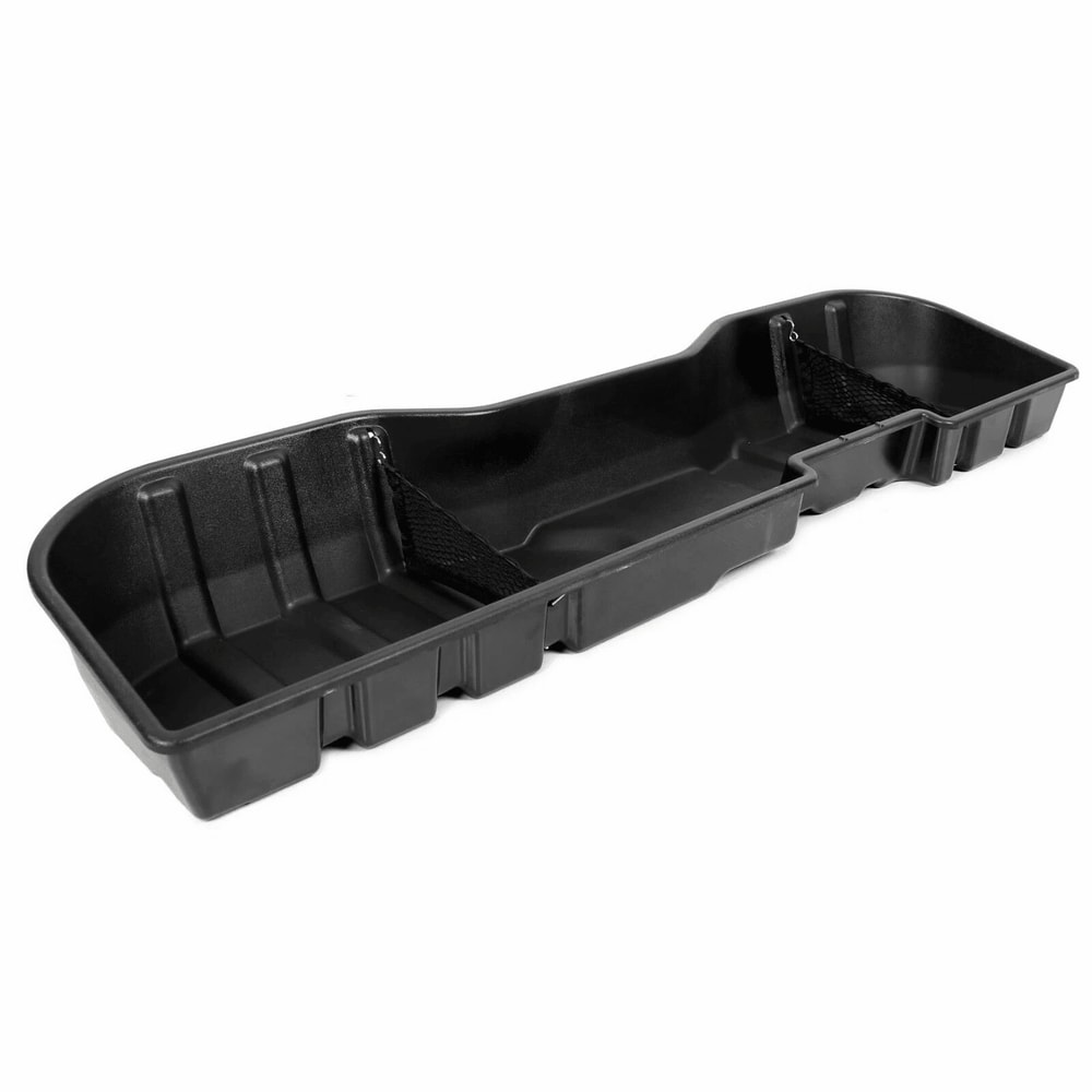 Black Underseat Storage Box For Chevy Silverado GMC Sierra CREW CAB Durable Waterproof Organizer 7