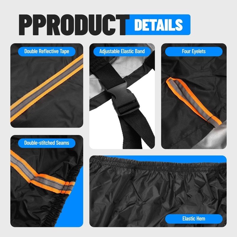 2 Seat Vehicle Storage Dust Cover For Can Am Maverick X3 Teryx Polaris RZR UTV Waterproof Durable P 7