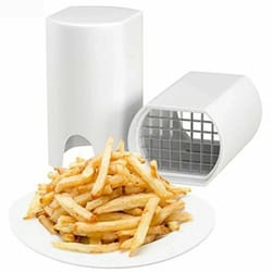 one step french fry cutter efficient potato, vegetable, and fruit slicer