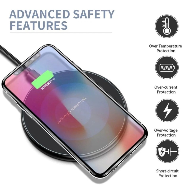 Qi Wireless Fast Charger Pad For IPhone Samsung Galaxy Fast Charging 5