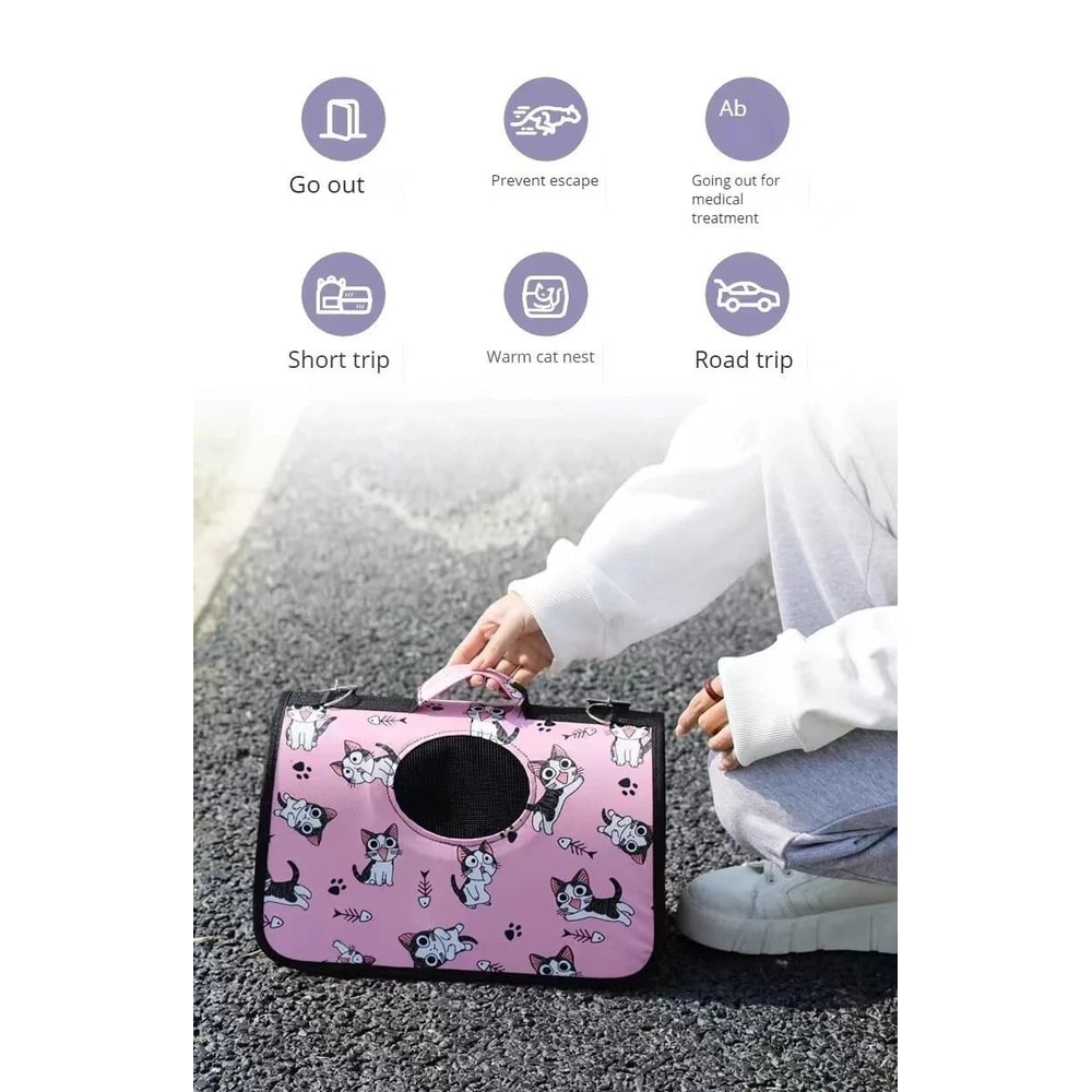 Portable Airline Approved Pet Carrier For Cats Dogs SoftSided Comfortable Travel Bag 1