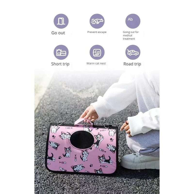 Portable Airline Approved Pet Carrier For Cats Dogs SoftSided Comfortable Travel Bag 1