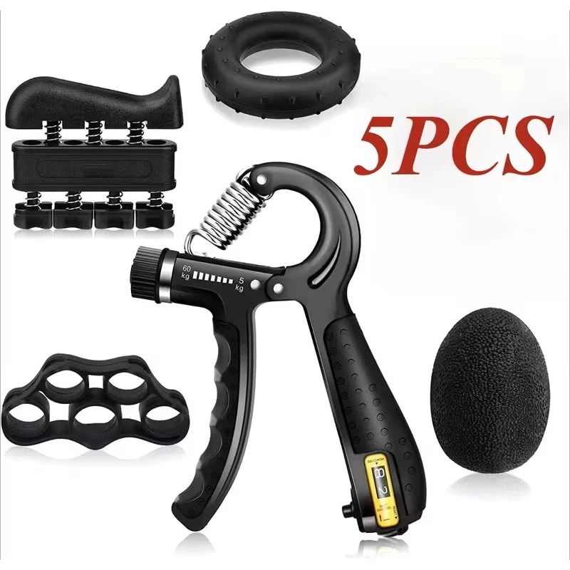 Premium Adjustable Hand Grip Strengthener Grip Strength Trainer Set For Full Hand And Forearm Powe 14