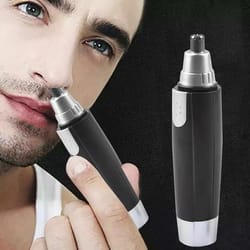 electric nose & ear hair trimmer compact grooming tool for eyebrows & face