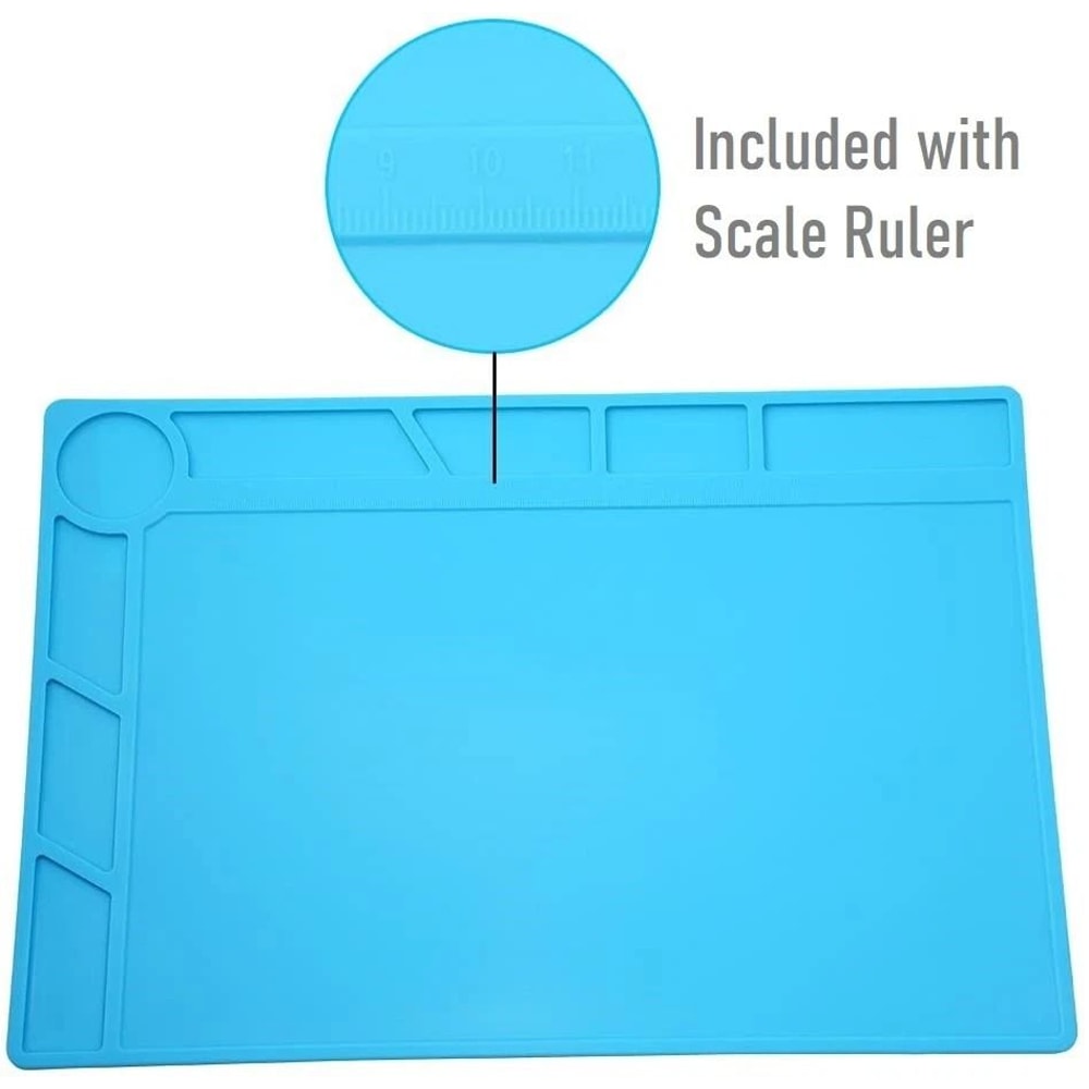 AntiStatic Silicone Soldering Mat For Phone PC Repair Heat Insulation Work Desk Pad 6
